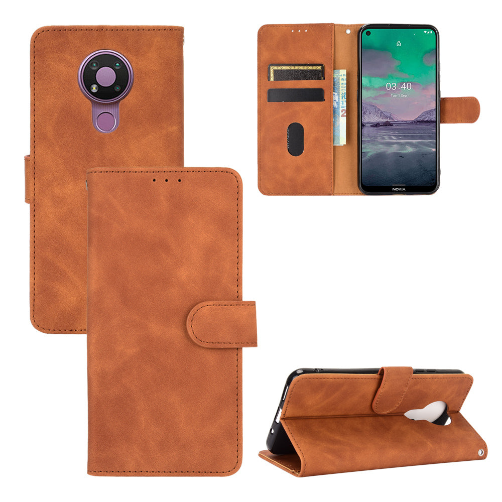 Delicate PU Leather Wallet Cell Phone Case for Nokia 3.4