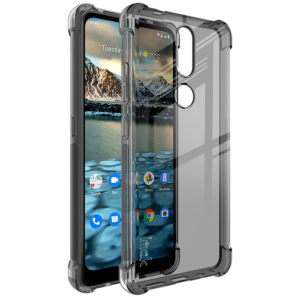 IMAK Airbag Shock-resistant TPU Case + Screen Protector Film for Nokia 2.4