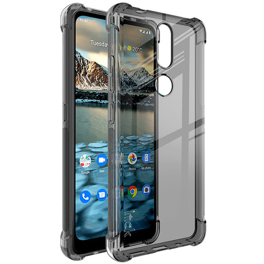 IMAK Airbag Shock-resistant TPU Case + Screen Protector Film for Nokia 2.4