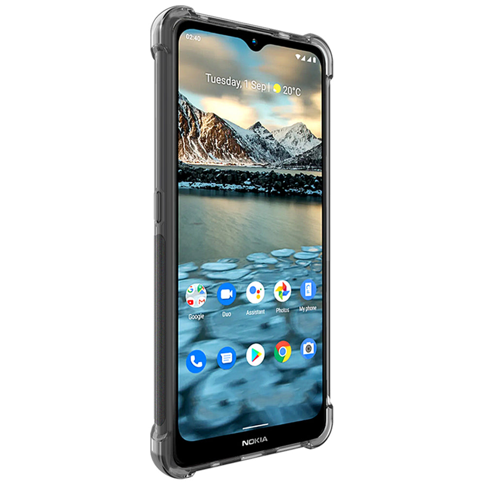 IMAK Airbag Shock-resistant TPU Case + Screen Protector Film for Nokia 2.4