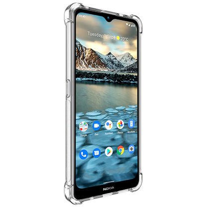 IMAK Airbag Shock-resistant TPU Case + Screen Protector Film for Nokia 2.4