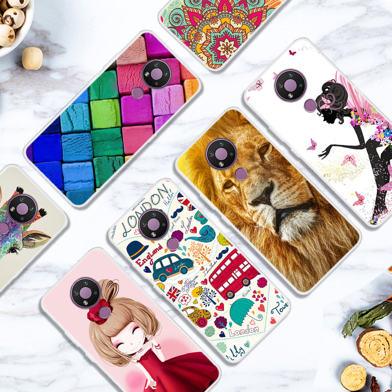 Pattern Printing TPU Cell Phone Cover Case for Nokia 3.4