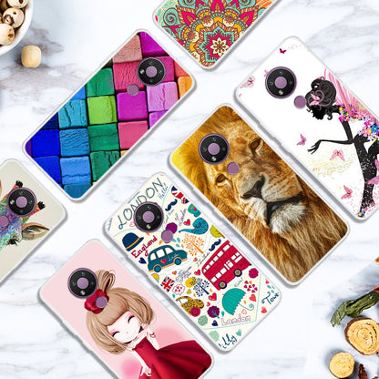 Pattern Printing TPU Cell Phone Cover Case for Nokia 3.4