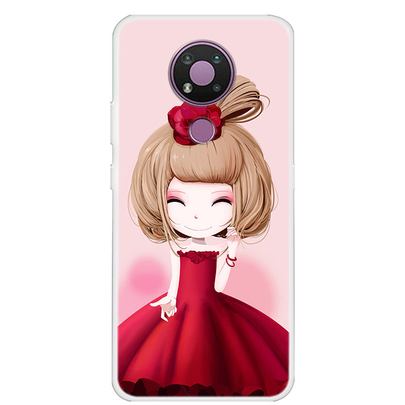 Pattern Printing TPU Cell Phone Cover Case for Nokia 3.4