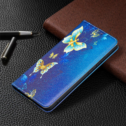 Auto-absorbed Pattern Printing PU Leather Stand Case for Nokia 2.4