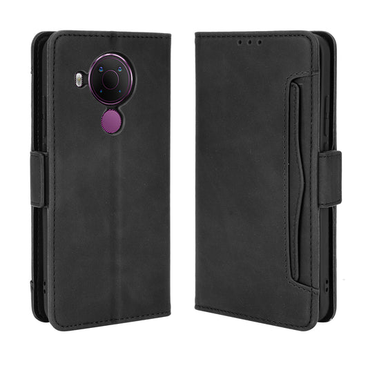 Leather Phone Wallet Design Stand Feature Protective Cover Case with Multiple Card Slots for Nokia 5.4
