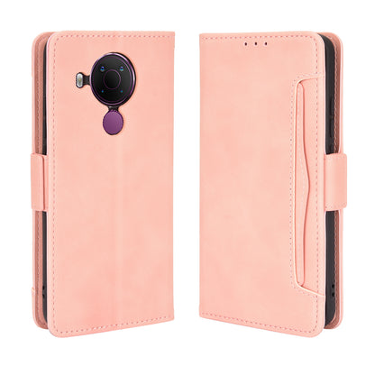 Leather Phone Wallet Design Stand Feature Protective Cover Case with Multiple Card Slots for Nokia 5.4