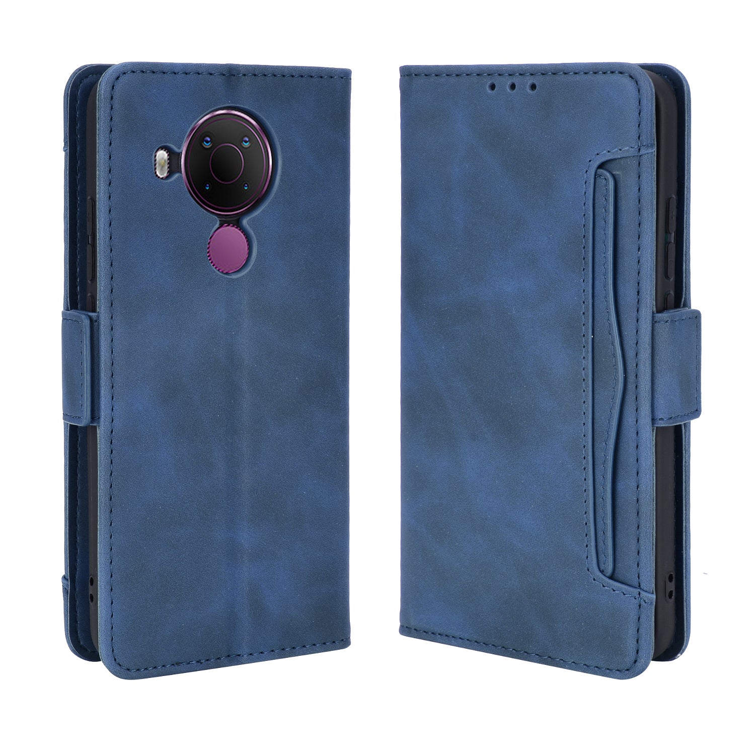 Leather Phone Wallet Design Stand Feature Protective Cover Case with Multiple Card Slots for Nokia 5.4