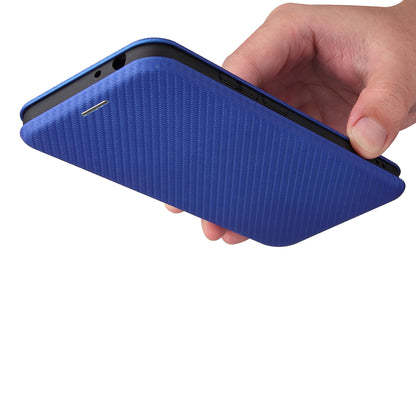 Carbon Fiber Texture Stand Cover for Nokia 5.4 Auto-absorbed Leather Case