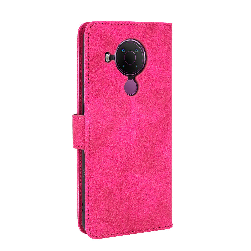 Skin-touch Protective Leather Flip Shell for Nokia 5.4 Wallet Stand Cover