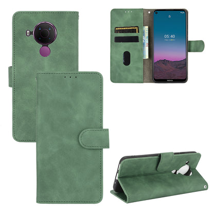 Skin-touch Protective Leather Flip Shell for Nokia 5.4 Wallet Stand Cover