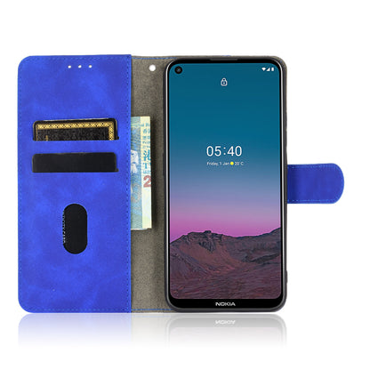 Skin-touch Protective Leather Flip Shell for Nokia 5.4 Wallet Stand Cover
