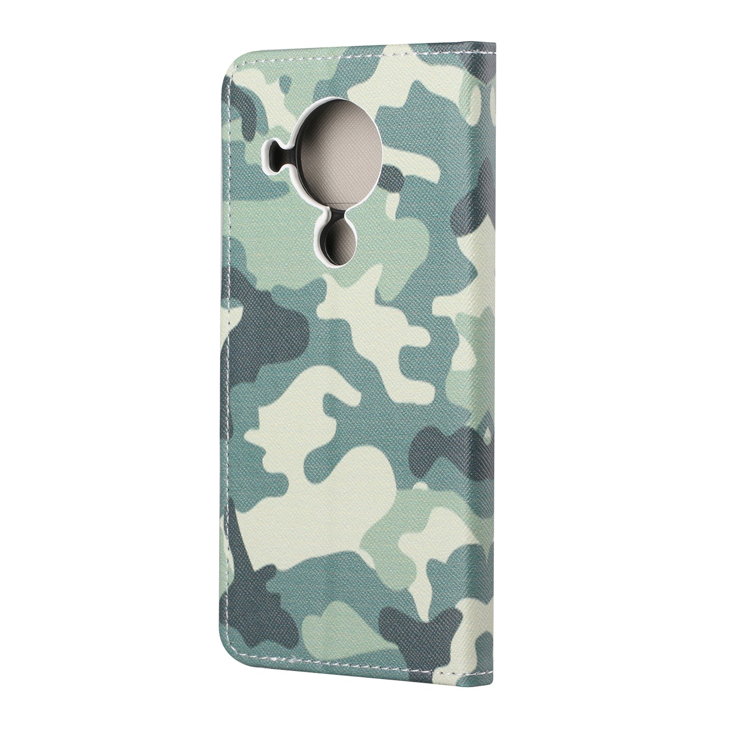 Pattern Printing Cross Texture Leather Shell for Nokia 5.4 Wallet Stand Case