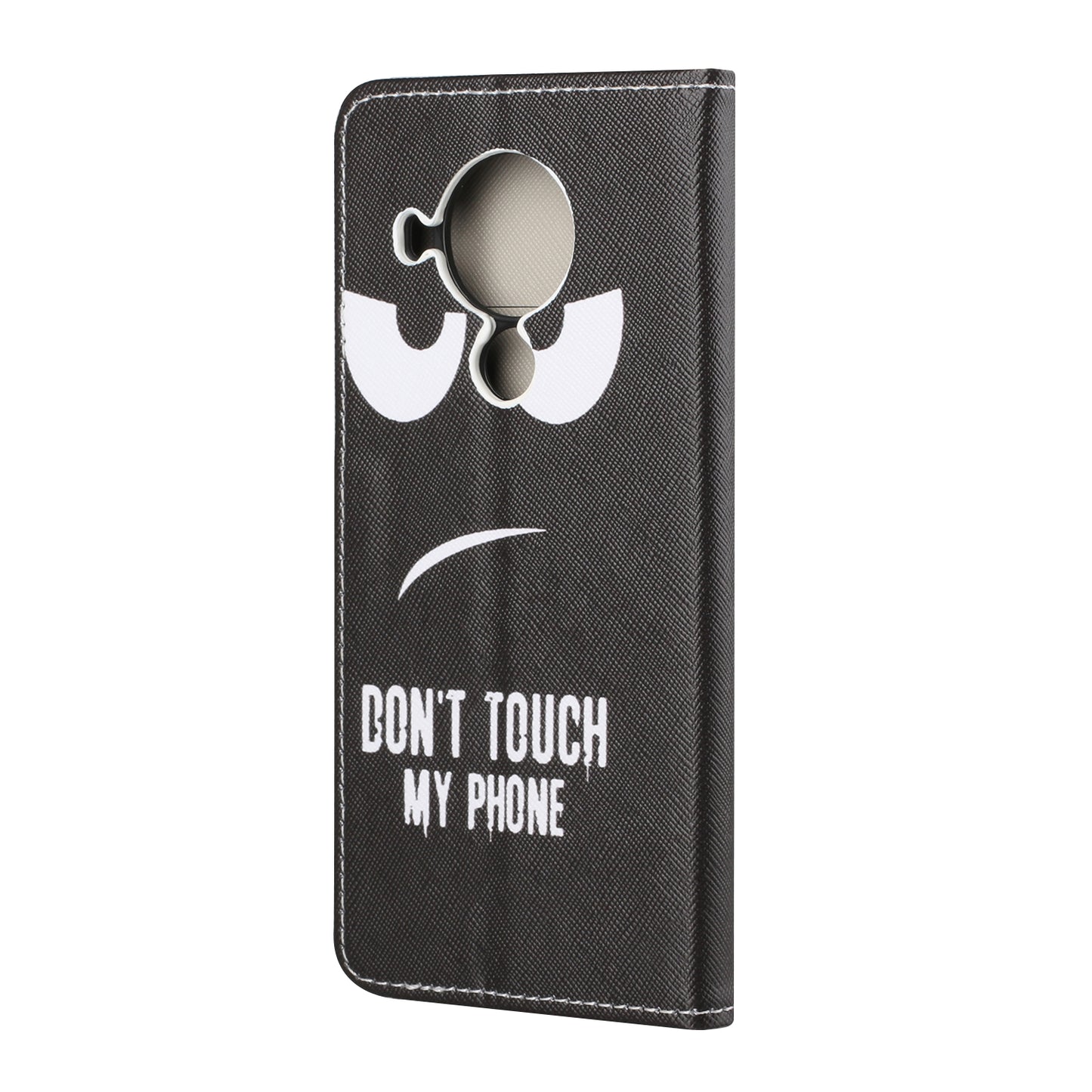 Pattern Printing Cross Texture Leather Shell for Nokia 5.4 Wallet Stand Case