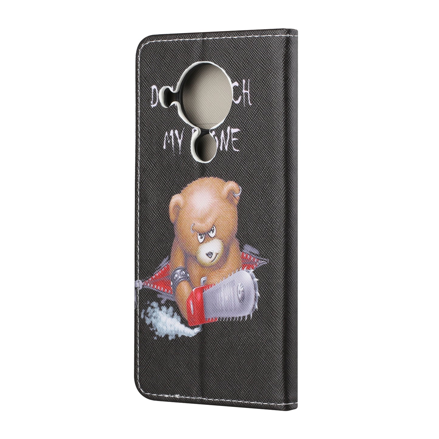 Pattern Printing Cross Texture Leather Shell for Nokia 5.4 Wallet Stand Case