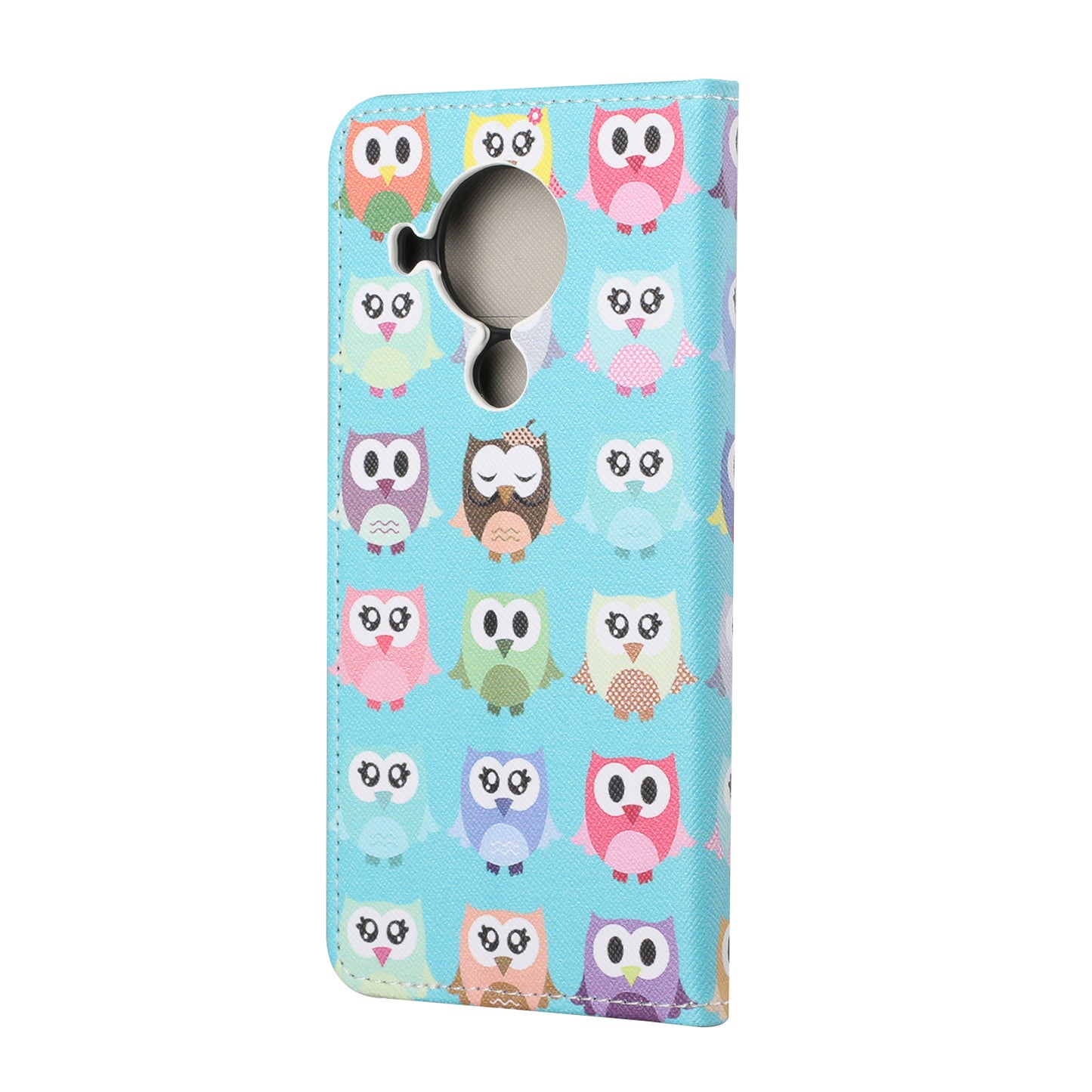Pattern Printing Cross Texture Leather Shell for Nokia 5.4 Wallet Stand Case