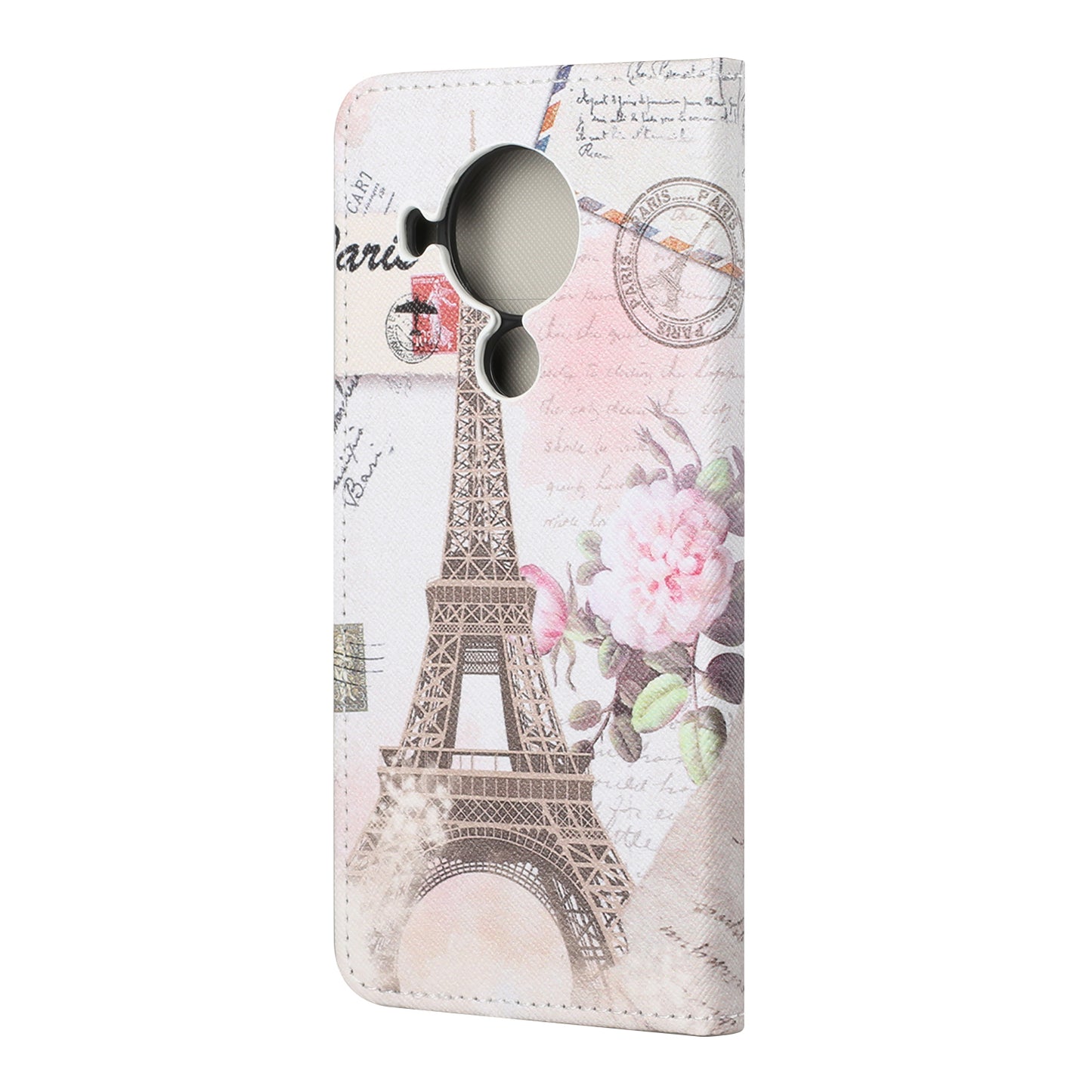 Pattern Printing Cross Texture Leather Shell for Nokia 5.4 Wallet Stand Case
