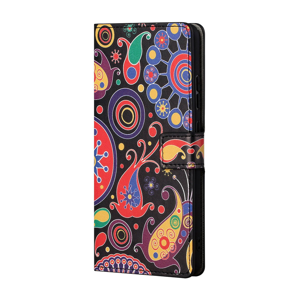 Protective Cover for Nokia 5.4 Wallet Pattern Printing Leather Phone Shell