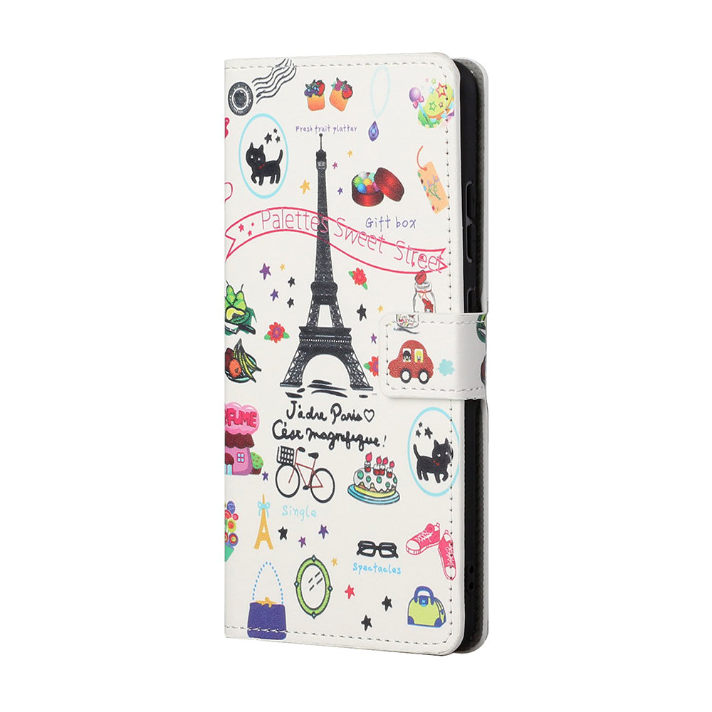 Protective Cover for Nokia 5.4 Wallet Pattern Printing Leather Phone Shell