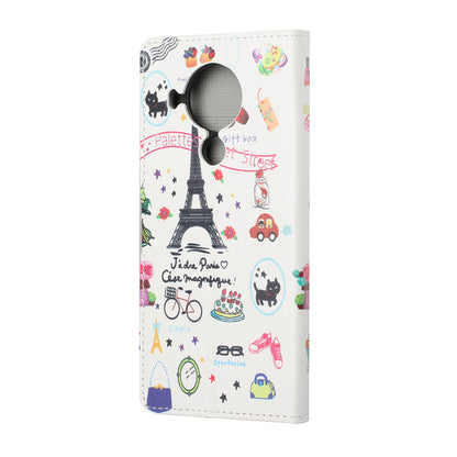 Protective Cover for Nokia 5.4 Wallet Pattern Printing Leather Phone Shell