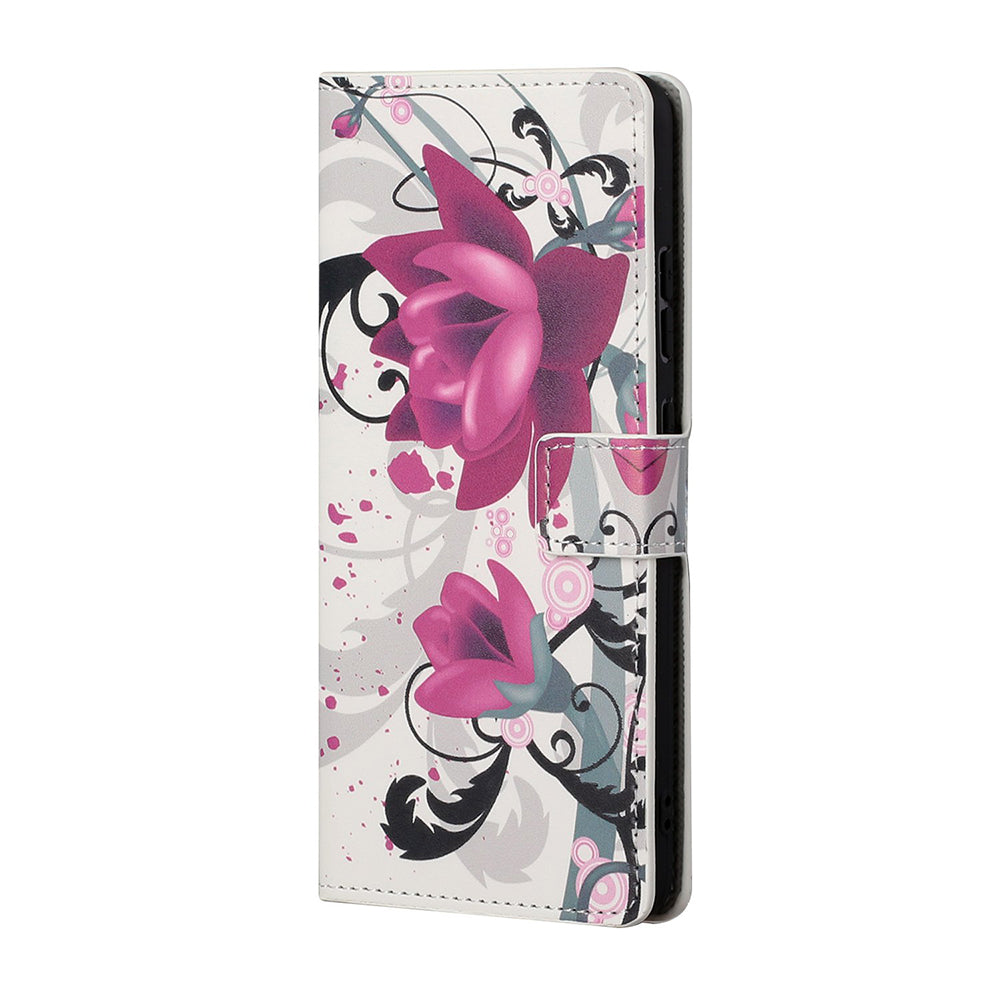Protective Cover for Nokia 5.4 Wallet Pattern Printing Leather Phone Shell