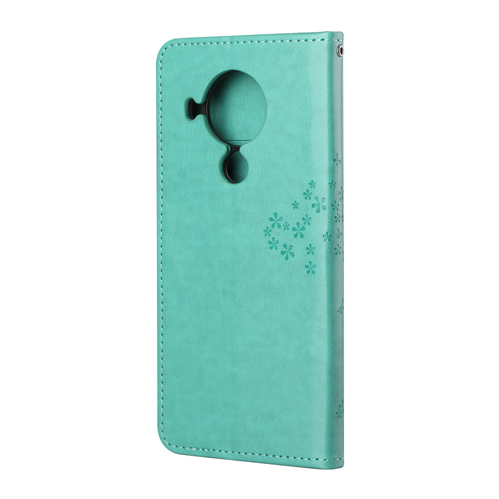 Owl Pattern Printing Design Leather Wallet Phone Cover for Nokia 5.4