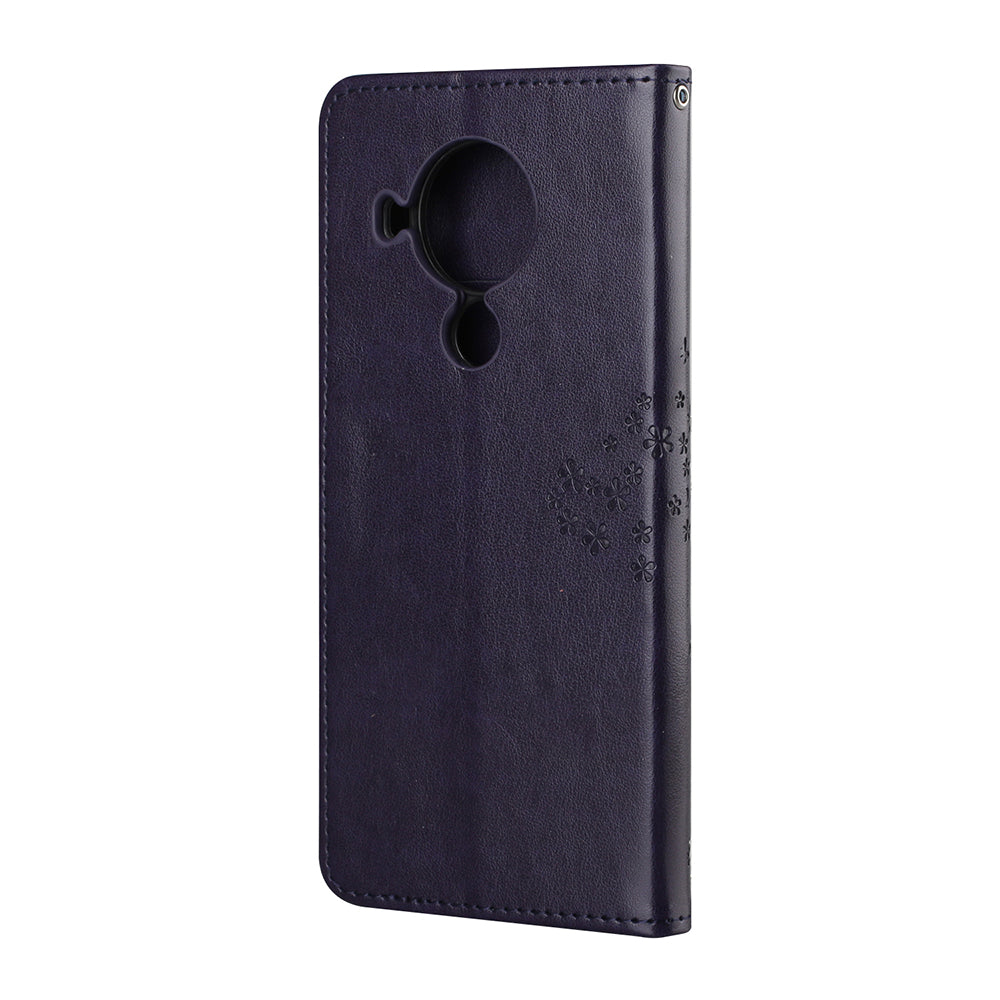 Owl Pattern Printing Design Leather Wallet Phone Cover for Nokia 5.4