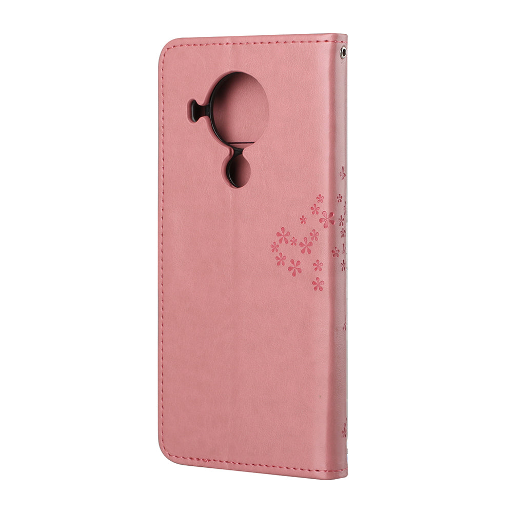 Owl Pattern Printing Design Leather Wallet Phone Cover for Nokia 5.4