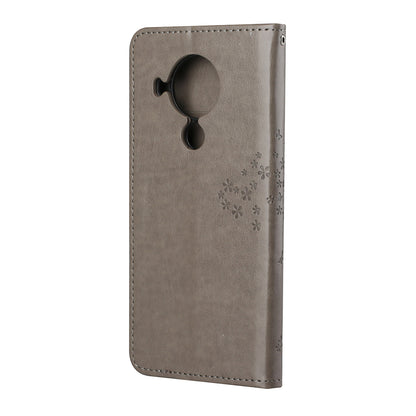 Owl Pattern Printing Design Leather Wallet Phone Cover for Nokia 5.4