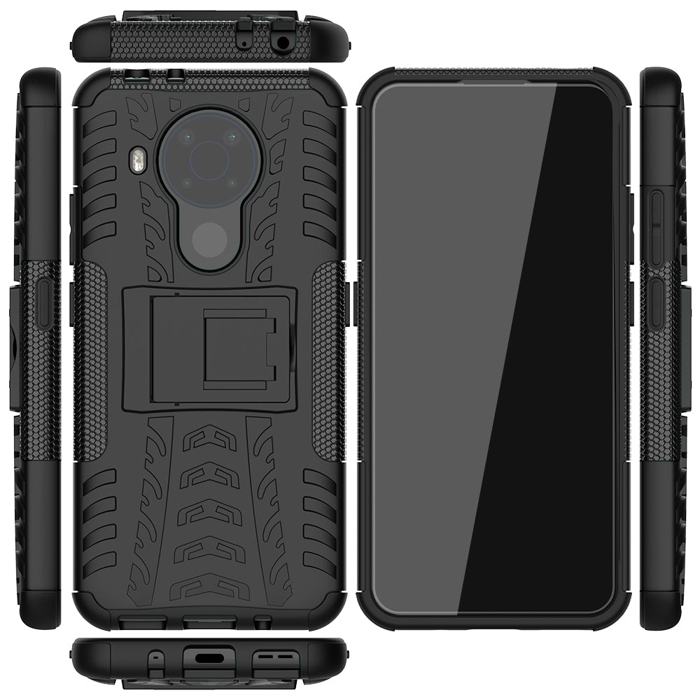 Cool Tyre Design PC + TPU Hybrid Shell Case with Kickstand for Nokia 3.4
