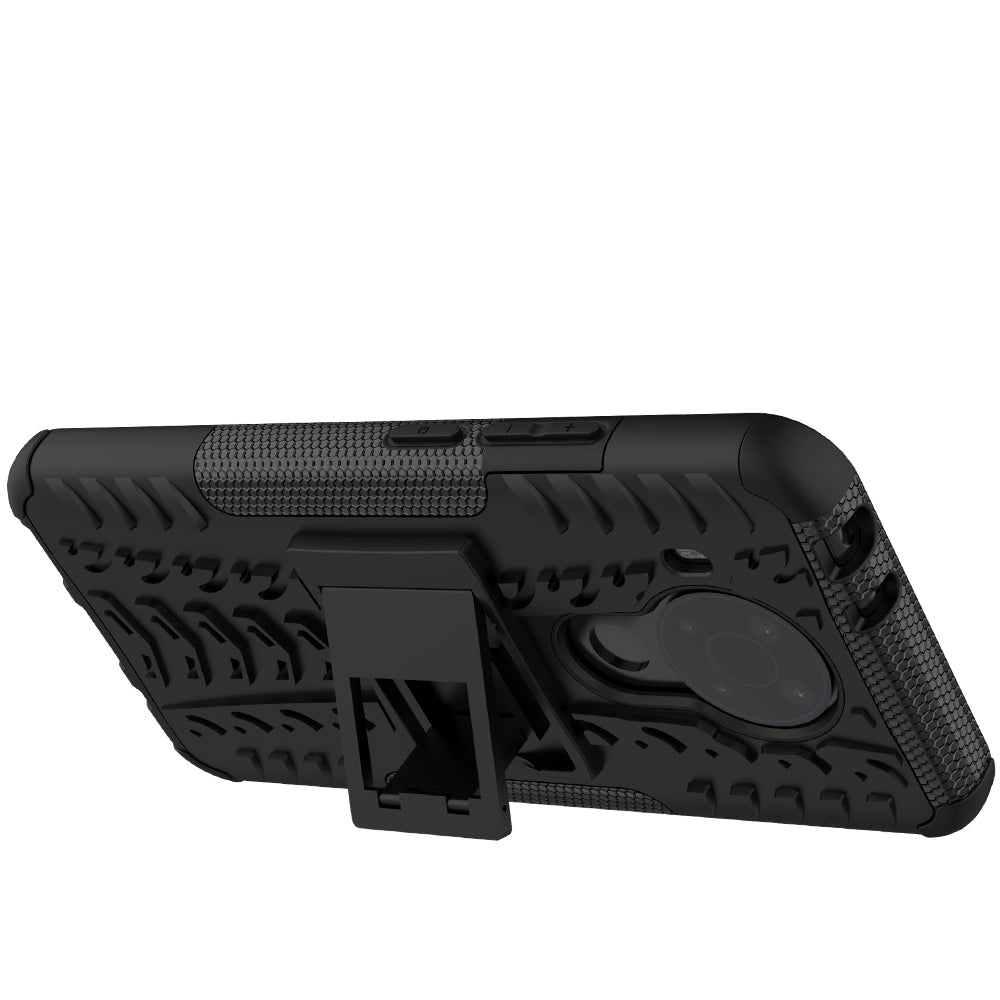 Cool Tyre Design PC + TPU Hybrid Shell Case with Kickstand for Nokia 3.4