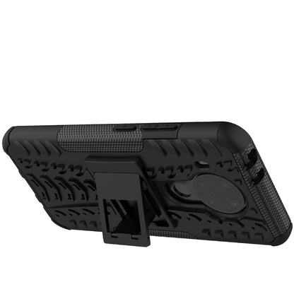 Cool Tyre Design PC + TPU Hybrid Shell Case with Kickstand for Nokia 3.4
