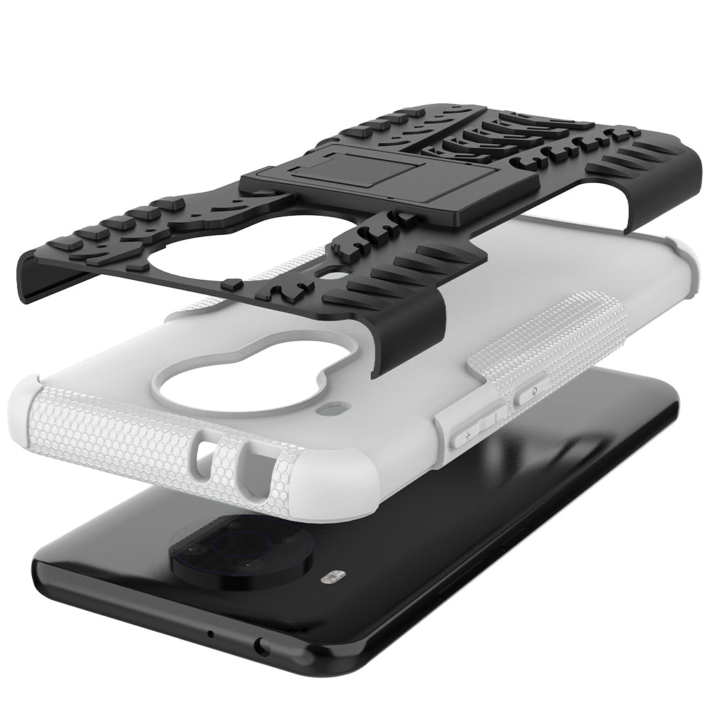 Cool Tyre Design PC + TPU Hybrid Shell Case with Kickstand for Nokia 3.4