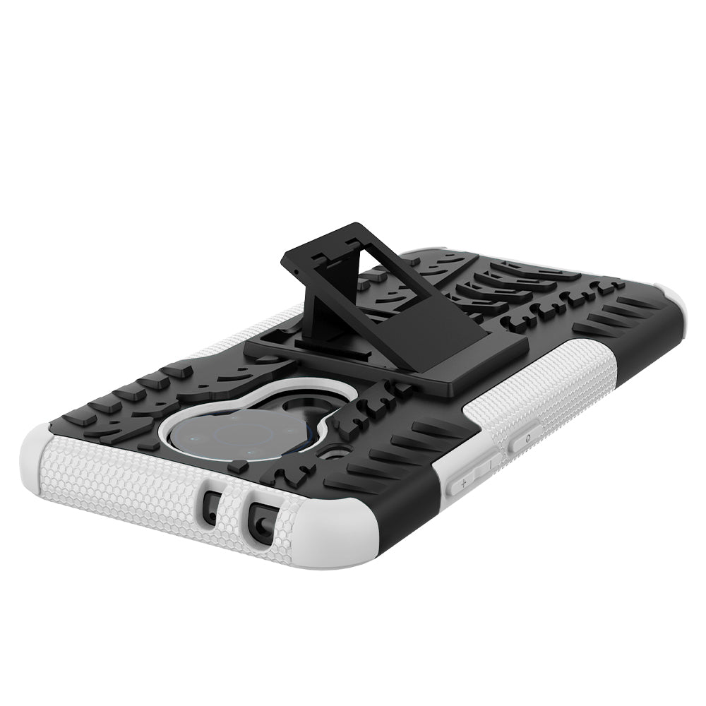 Cool Tyre Design PC + TPU Hybrid Shell Case with Kickstand for Nokia 3.4