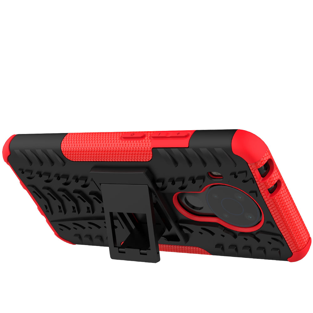 Cool Tyre Design PC + TPU Hybrid Shell Case with Kickstand for Nokia 3.4
