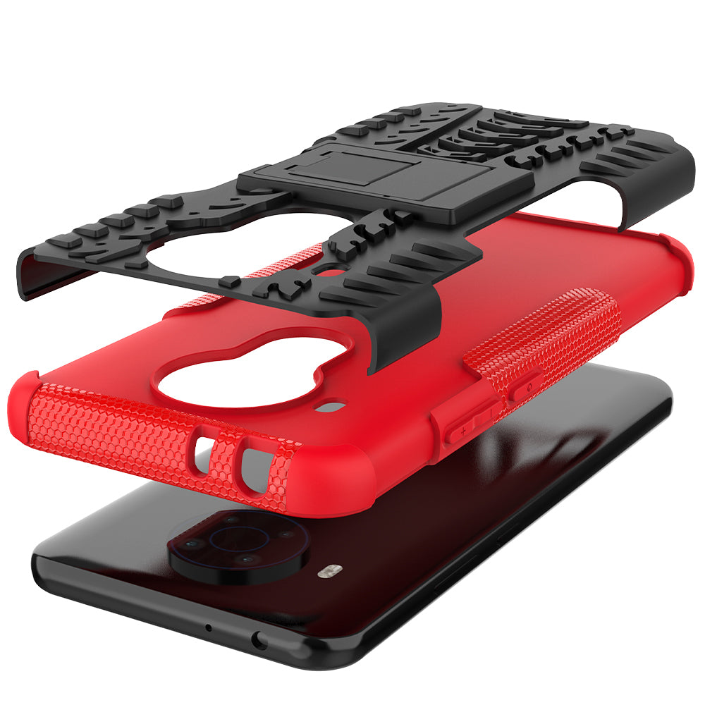 Cool Tyre Design PC + TPU Hybrid Shell Case with Kickstand for Nokia 3.4