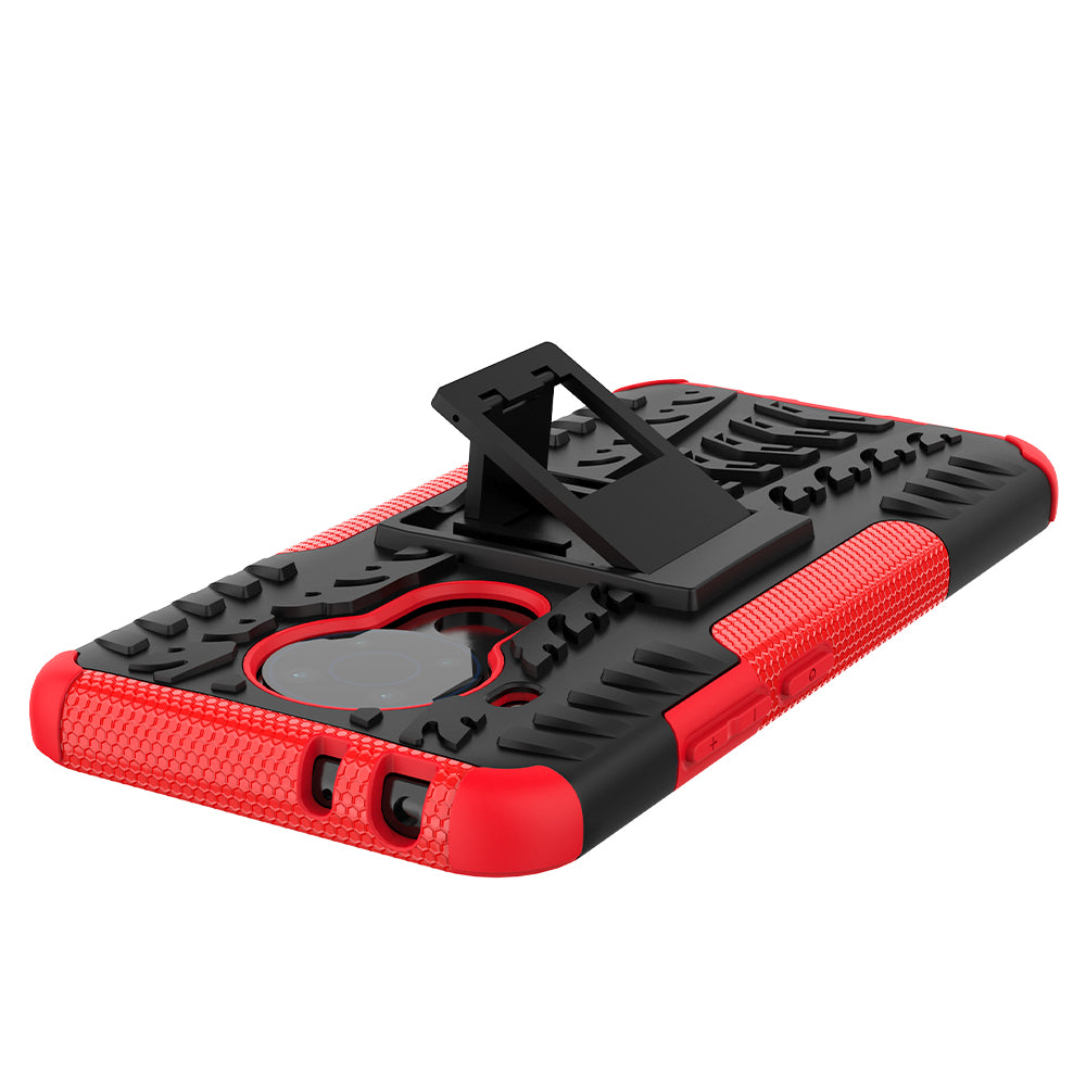 Cool Tyre Design PC + TPU Hybrid Shell Case with Kickstand for Nokia 3.4