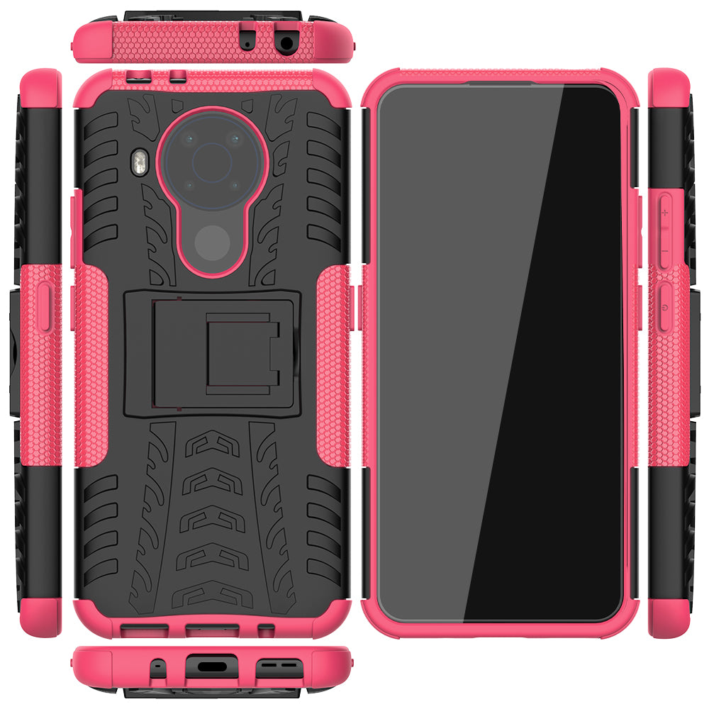 Cool Tyre Design PC + TPU Hybrid Shell Case with Kickstand for Nokia 3.4
