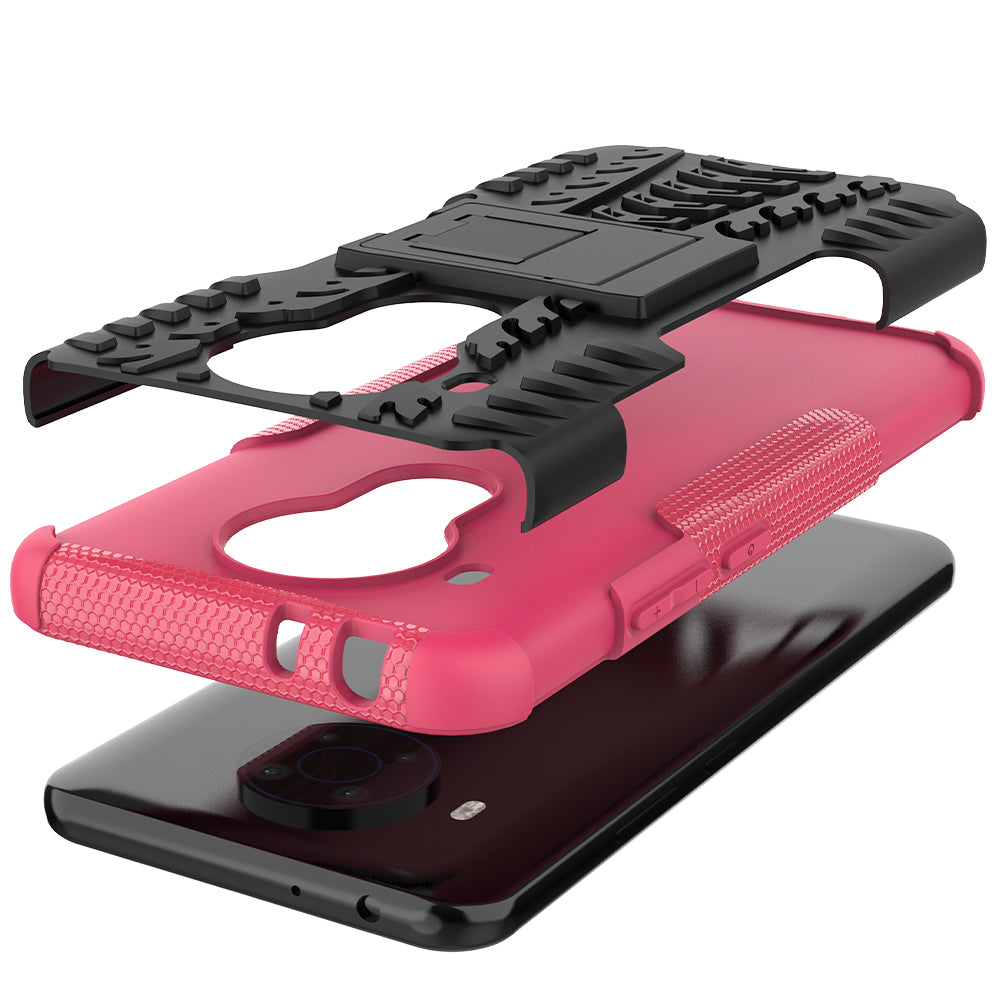 Cool Tyre Design PC + TPU Hybrid Shell Case with Kickstand for Nokia 3.4