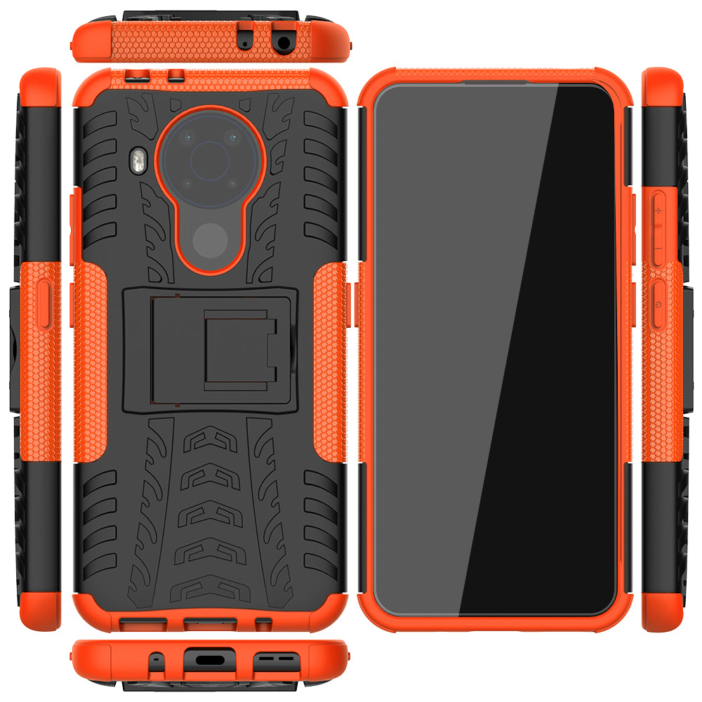 Cool Tyre Design PC + TPU Hybrid Shell Case with Kickstand for Nokia 3.4