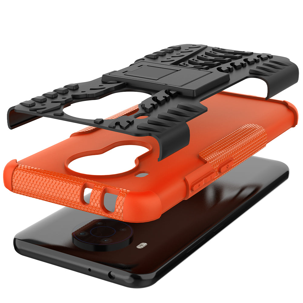 Cool Tyre Design PC + TPU Hybrid Shell Case with Kickstand for Nokia 3.4