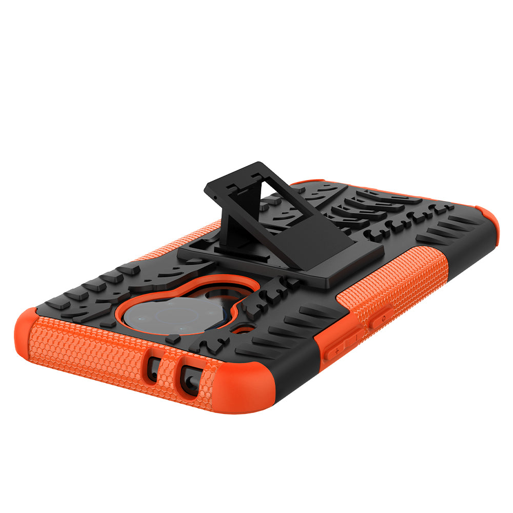 Cool Tyre Design PC + TPU Hybrid Shell Case with Kickstand for Nokia 3.4
