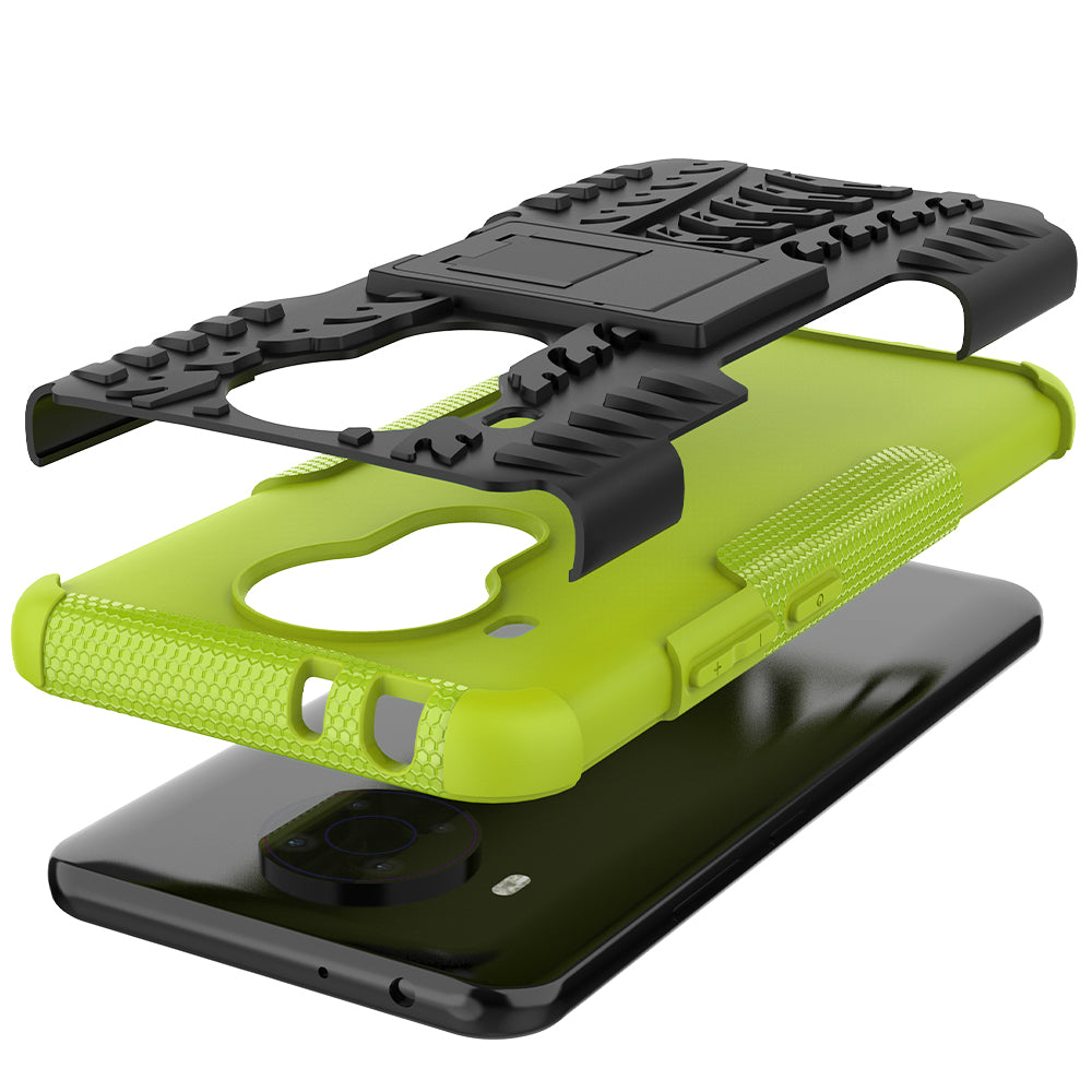 Cool Tyre Design PC + TPU Hybrid Shell Case with Kickstand for Nokia 3.4