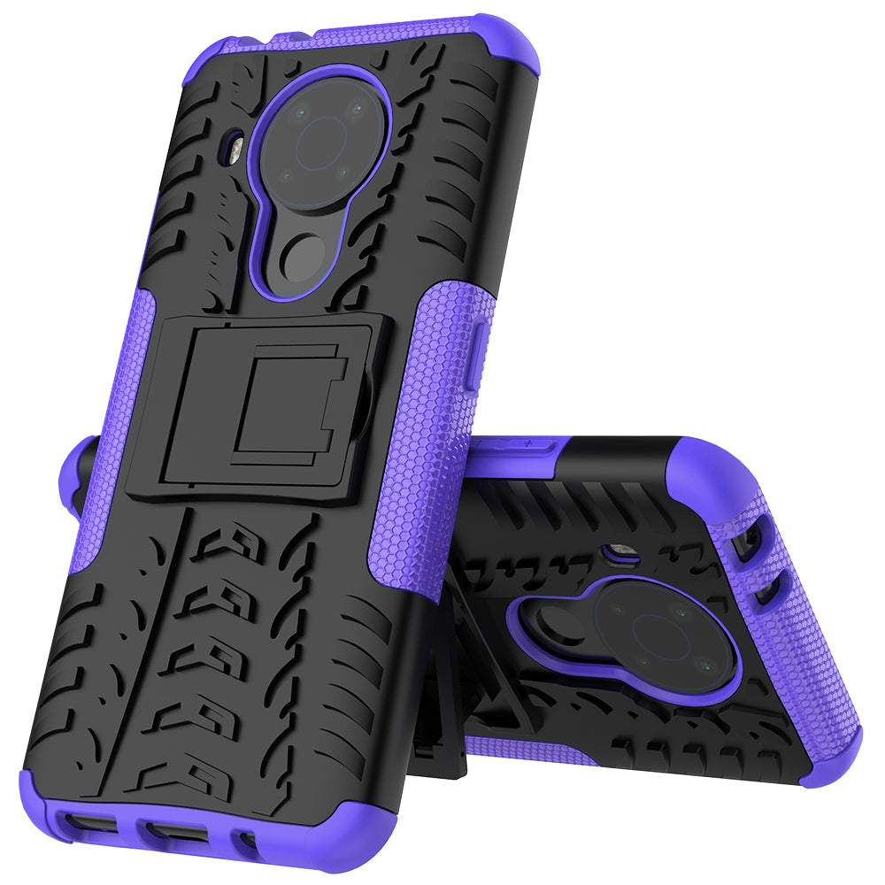 Cool Tyre Design PC + TPU Hybrid Shell Case with Kickstand for Nokia 3.4