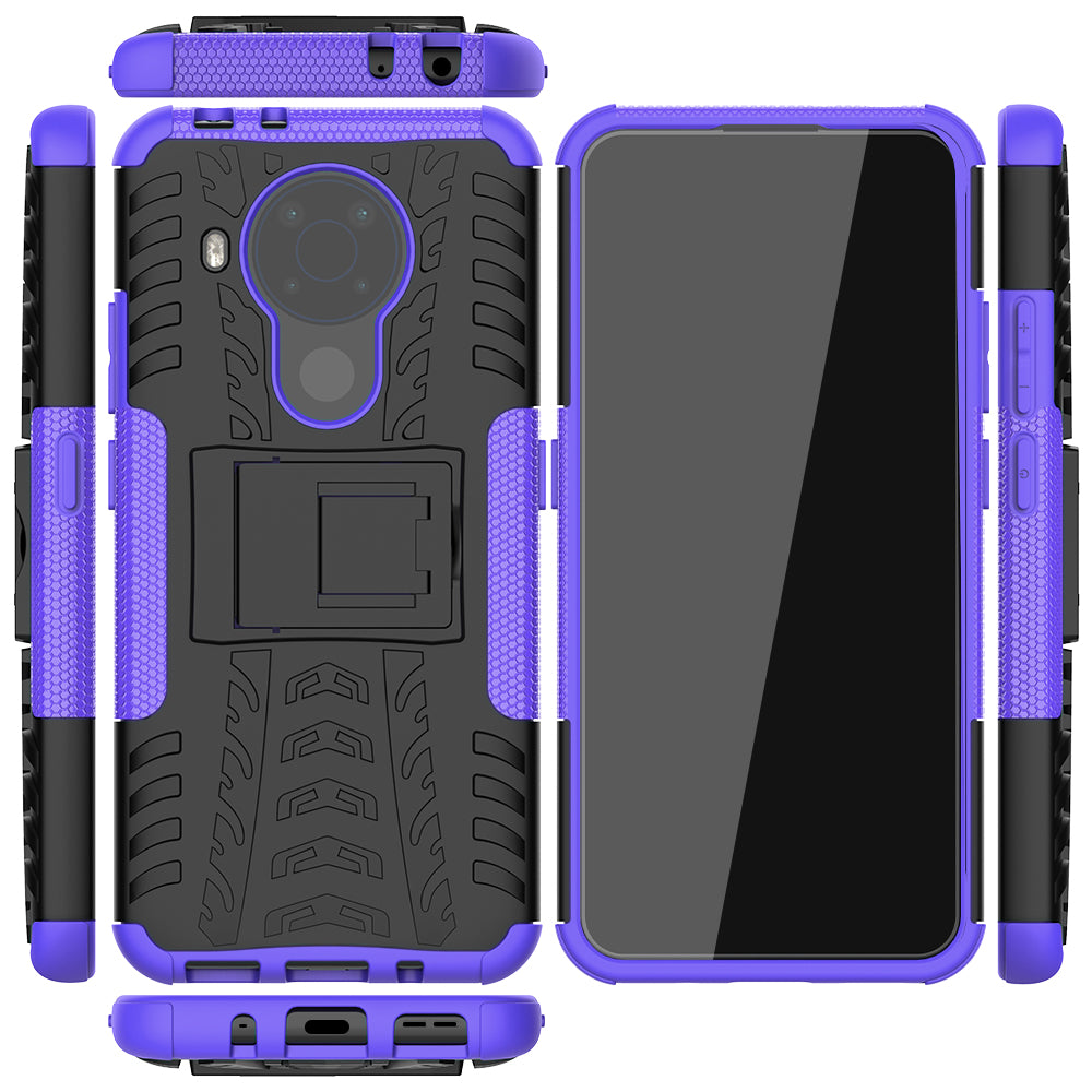 Cool Tyre Design PC + TPU Hybrid Shell Case with Kickstand for Nokia 3.4