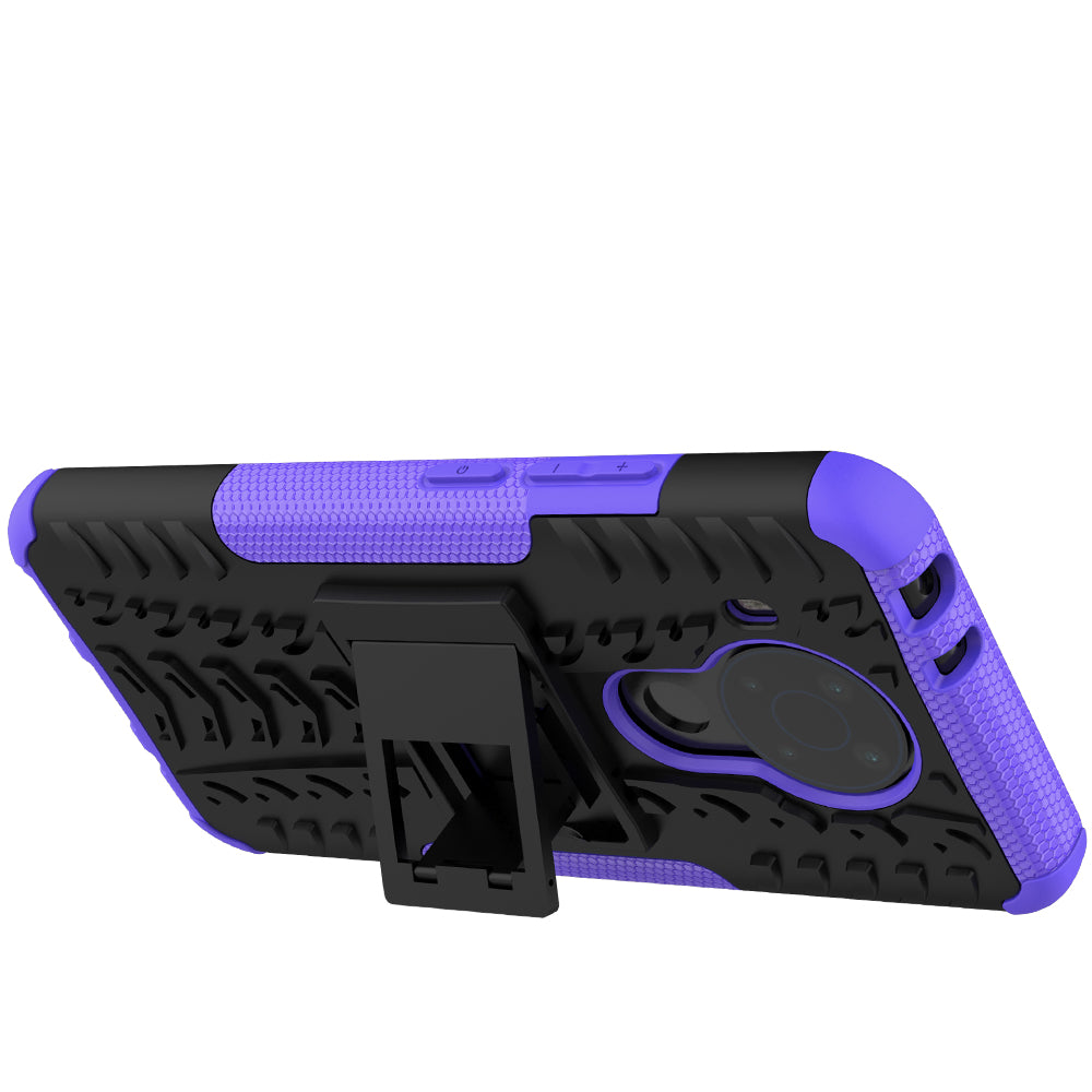 Cool Tyre Design PC + TPU Hybrid Shell Case with Kickstand for Nokia 3.4