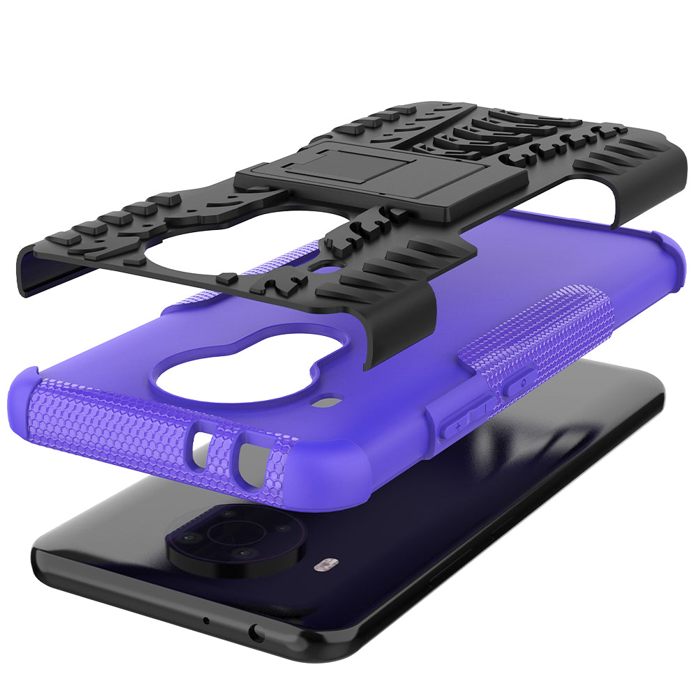 Cool Tyre Design PC + TPU Hybrid Shell Case with Kickstand for Nokia 3.4