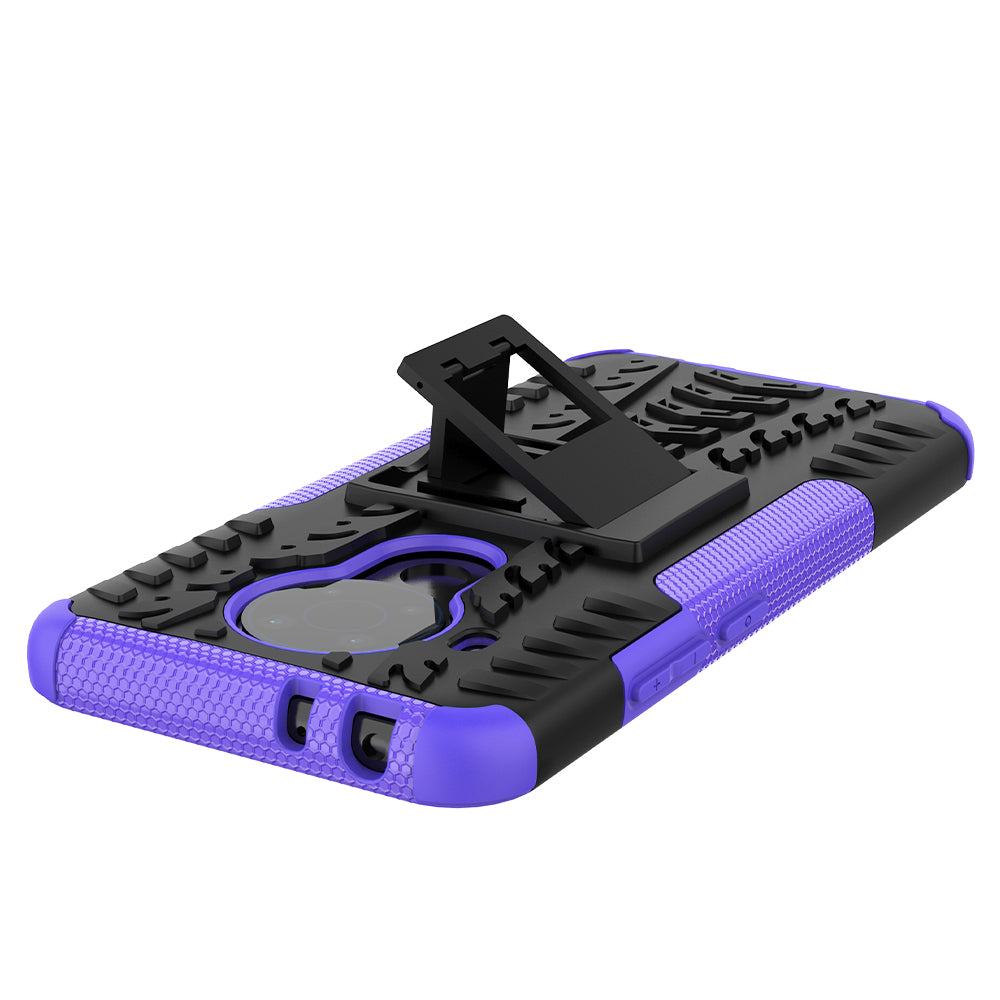 Cool Tyre Design PC + TPU Hybrid Shell Case with Kickstand for Nokia 3.4