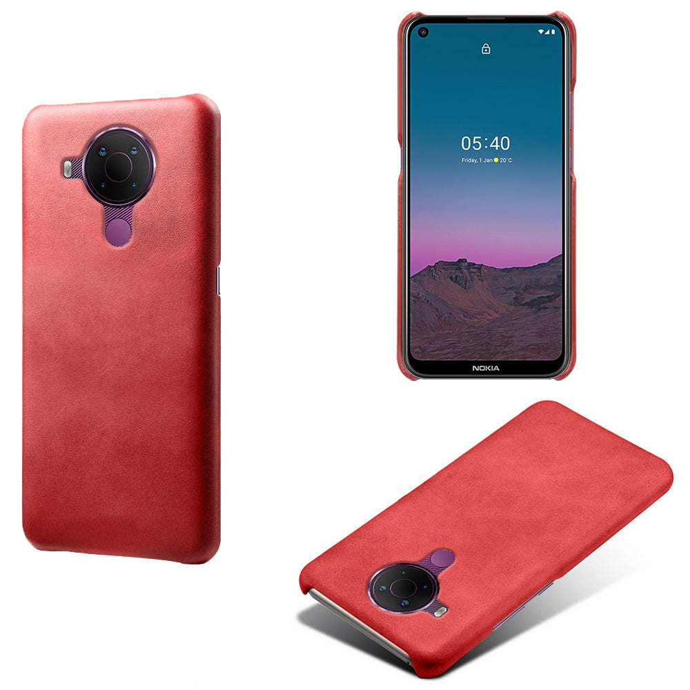 KSQ PU Leather Coated PC Phone Case for Nokia 5.4 Protector Shell