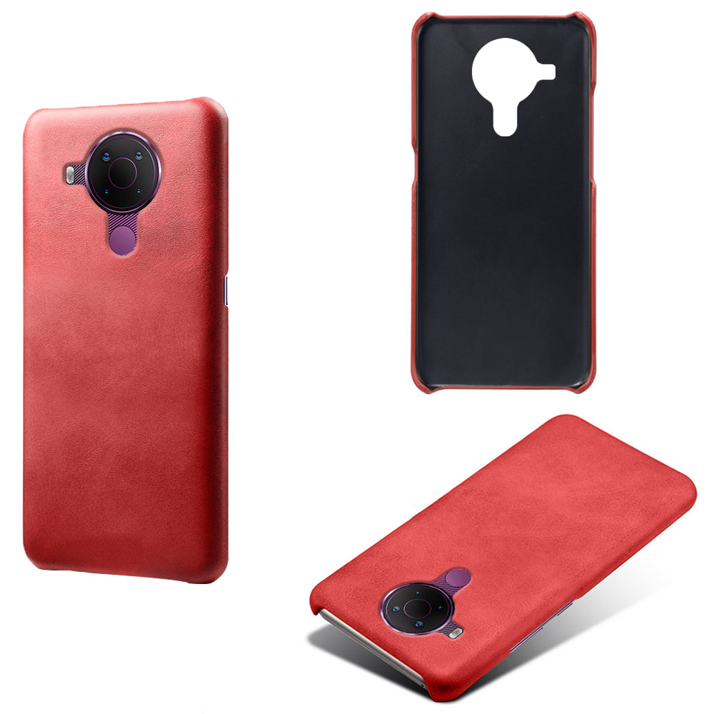 KSQ PU Leather Coated PC Phone Case for Nokia 5.4 Protector Shell